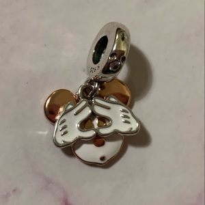 925 Sterling Silver Pika Boo Mickey Mouse Dangle